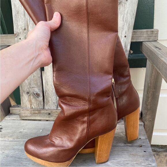 Stella McCartney Knee High Boot Heels in brown EU35.5 - Picture 2 of 13